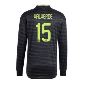 Real Madrid Federico Valverde #15 Tredje Tröja 2022-23 Långärmad